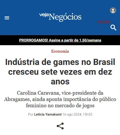 Imagem do artigo Leticia Yamakami, Veja Negócios